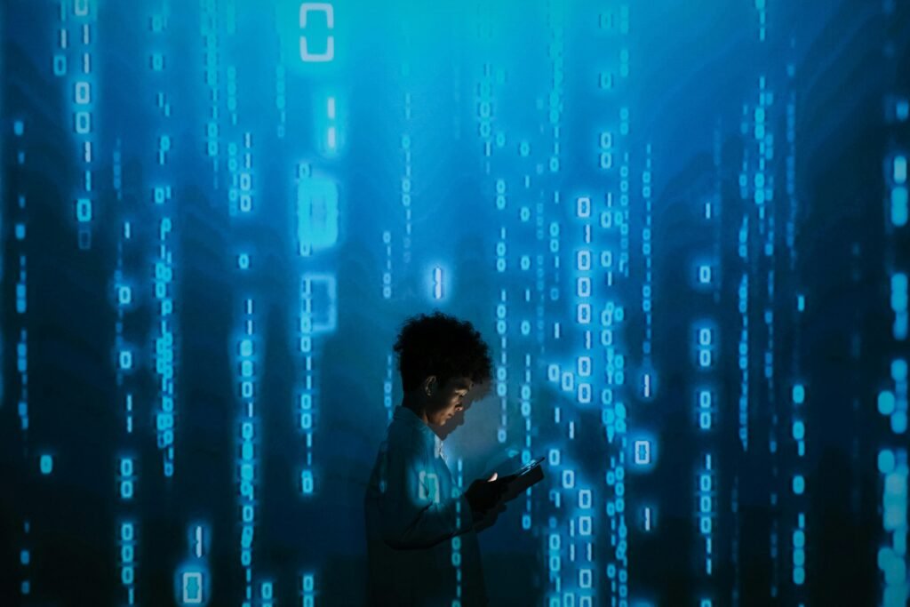 Enfant devant son smartphone